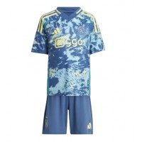 Camiseta Ajax Josip Sutalo #37 Segunda Equipación Replica 2024-25 para niños mangas cortas (+ Pantalones cortos)